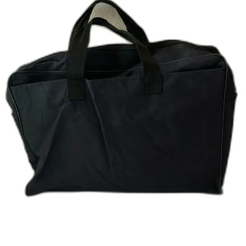 Vintage MAC USER 1990s Black Canvas Portfolio Apple Technology Convention Tote